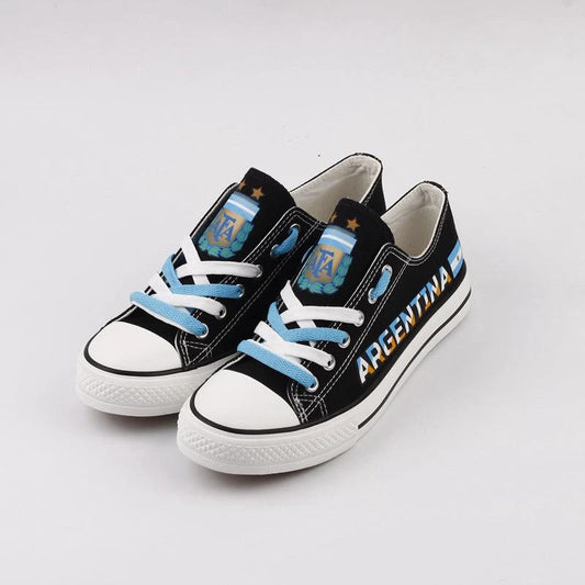 Argentina Low Top Canvas Sport Sneakers Shoes For Men Women Fans by Crocs