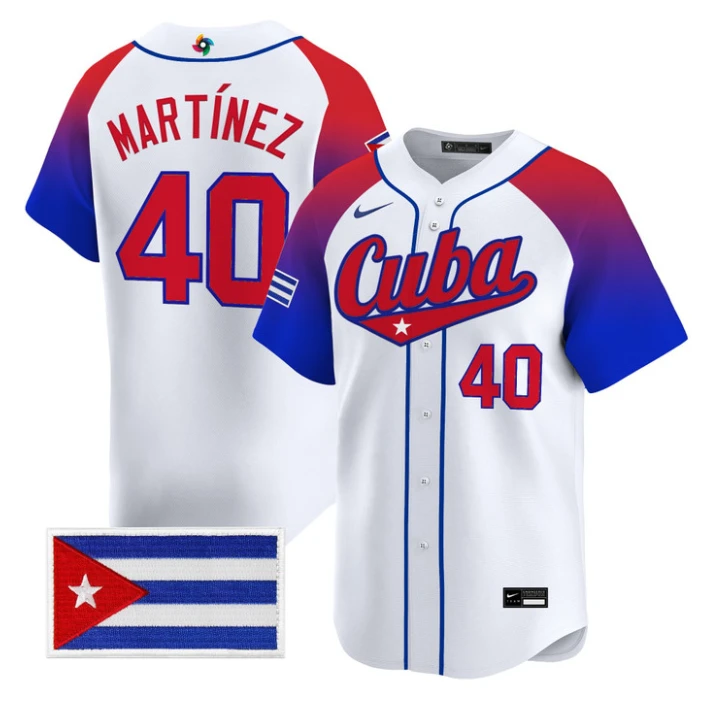 Ariel Martinez Jersey #40 Cuba World Baseball Classic 2026 Stitched by My Store