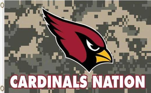 Arizona Cardinals Camo Flag 3X5 Ft Polyester Banner USA 90x150cm by flagsjustdoit