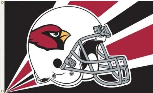 Arizona Cardinals Helmet Flag 3X5 Ft Polyester Banner USA 90x150cm by flagsjustdoit