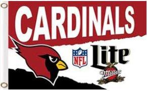 Arizona Cardinals Lite Sports Flag 3X5 Ft Polyester Banner USA 90x150cm by flagsjustdoit