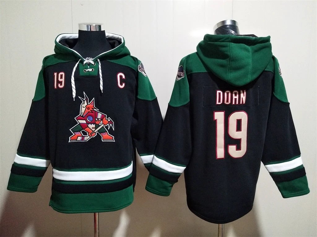 Arizona Coyotes #19 Shane Doan Pullover Hoodie by Hoodie Pullover