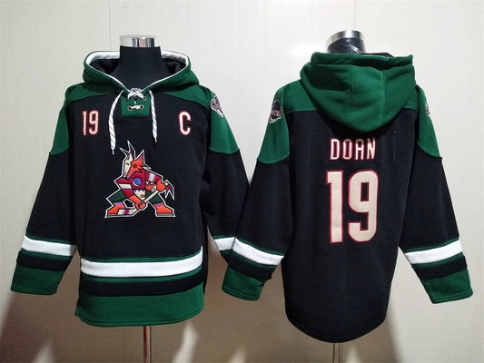 Arizona Coyotes #19 Shane Doan Pullover Hoodie by Hoodie Pullover