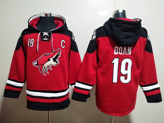 Arizona Coyotes #19 Shane Doan Pullover Hoodie Red by Hoodie Pullover