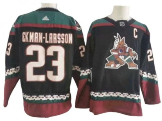 Arizona Coyotes #23 Oliver Ekman-Larsson Black Alternate Jersey by Hockey David
