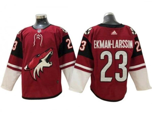 Arizona Coyotes #23 Oliver Ekman-Larsson Red Home Jersey by Hockey David