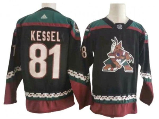Arizona Coyotes #81 Phil Kessel Black Alternate Jersey by Hockey David