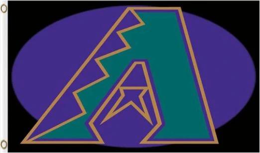 Arizona Diamondbacks Baseball Club 4 flag 3X5Ft Banner USA Polyester with Brass Grommets by flagsjustdoit