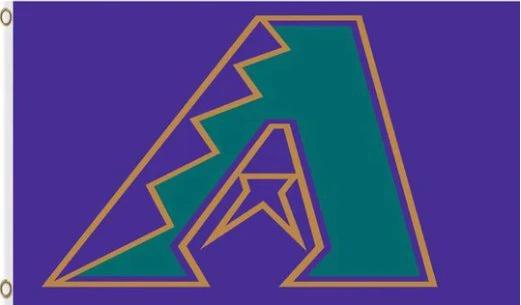 Arizona Diamondbacks Baseball Club 6 flag 3X5Ft Banner USA Polyester with Brass Grommets by flagsjustdoit