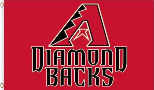 Arizona Diamondbacks Baseball Club flag 3X5 Banner USA Polyester with Brass Grommets by flagsjustdoit