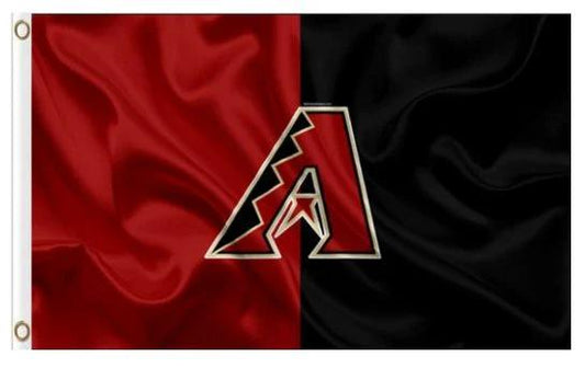 Arizona Diamondbacks Black Red flag 3X5Ft Banner USA Polyester with Brass Grommets by flagsjustdoit