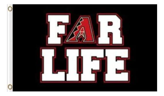 Arizona Diamondbacks For Life flag 3X5Ft Banner USA Polyester with Brass Grommets by flagsjustdoit