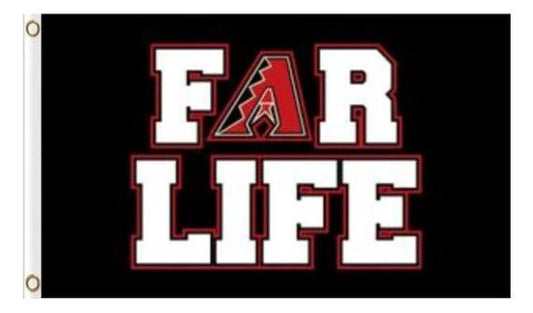 Arizona Diamondbacks For Life flag 3X5Ft Banner USA Polyester with Brass Grommets by flagsjustdoit