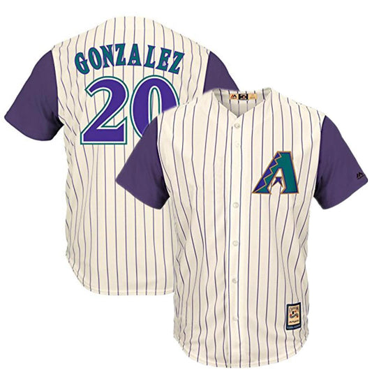 Arizona Diamondbacks Luis Gonzalez Cream Throwback Jersey by My Store