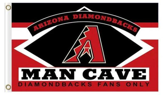 Arizona Diamondbacks Man Cave flag 3X5Ft Banner USA Polyester with Brass Grommets by flagsjustdoit
