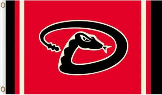 Arizona Diamondbacks Polyester flag 3X5Ft Banner USA with Brass Grommets by flagsjustdoit