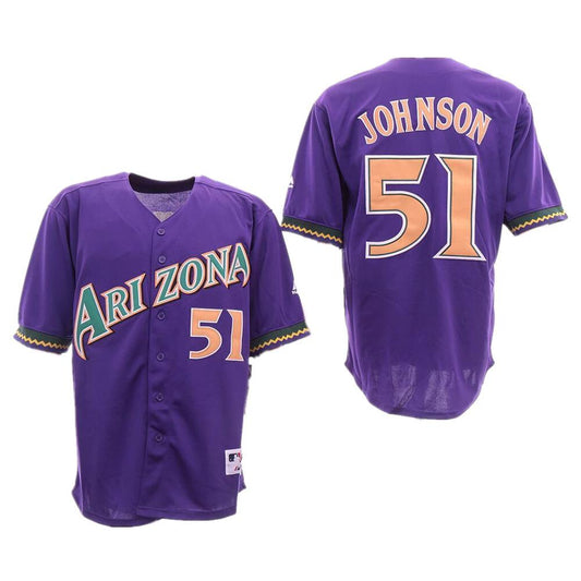 Arizona Diamondbacks Randy Johnson Purple Throwback Jersey by My Store