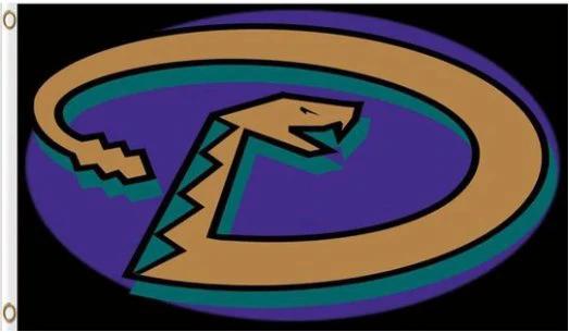 Arizona Diamondbacks Team Black flag 3X5Ft Banner USA Polyester with Brass Grommets by flagsjustdoit