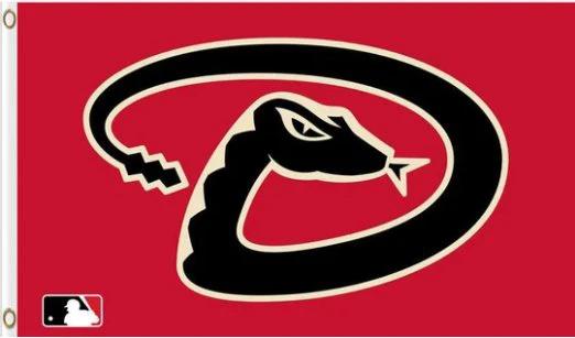 Arizona Diamondbacks Team Red flag 3X5Ft Banner USA Polyester with Brass Grommets by flagsjustdoit