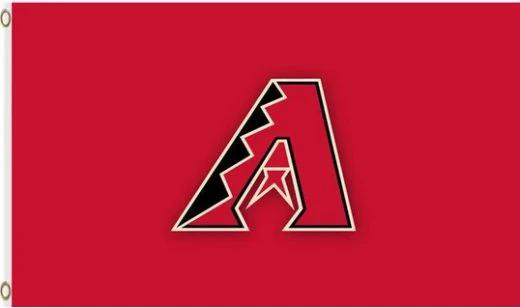 Arizona Diamondbacks Team flag 3X5Ft Banner USA Polyester with Brass Grommets by flagsjustdoit