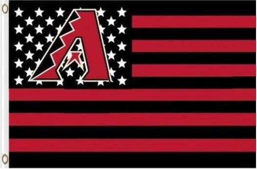 Arizona Diamondbacks USA Stars flag 3X5Ft Banner USA Polyester with Brass Grommets by flagsjustdoit