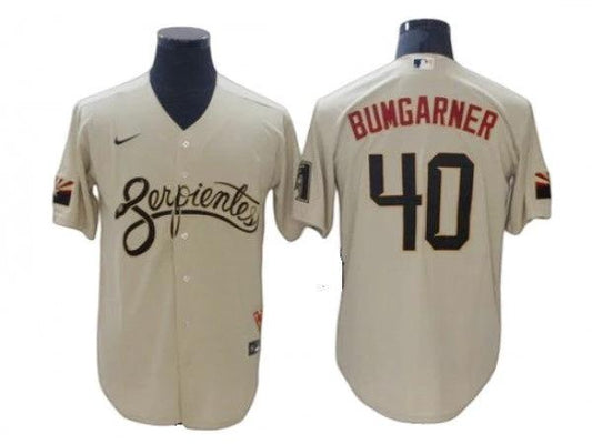 Arizona Diamondbacks #40 Madison Bumgarner Sand City Connect Cool Base Jersey by My Store