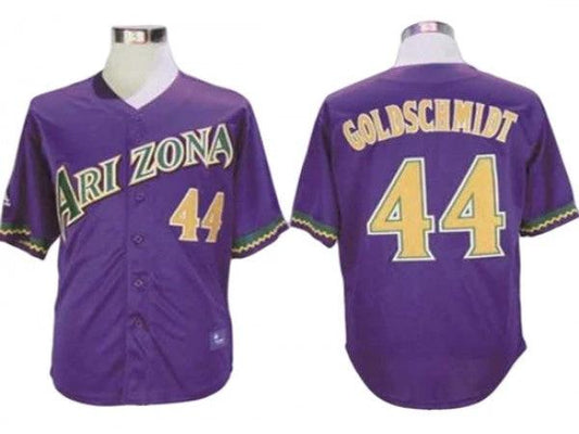 Arizona Diamondbacks #44 Paul Goldschmidt Purple Throwback Jersey by My Store