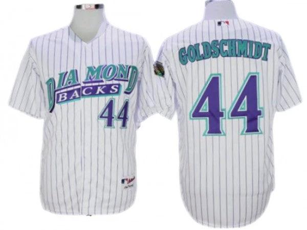 Arizona Diamondbacks #44 Paul Goldschmidt White 1999 Throwback Jersey by My Store