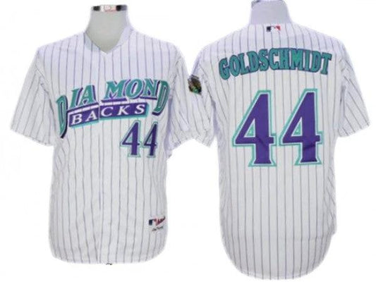 Arizona Diamondbacks #44 Paul Goldschmidt White 1999 Throwback Jersey by My Store