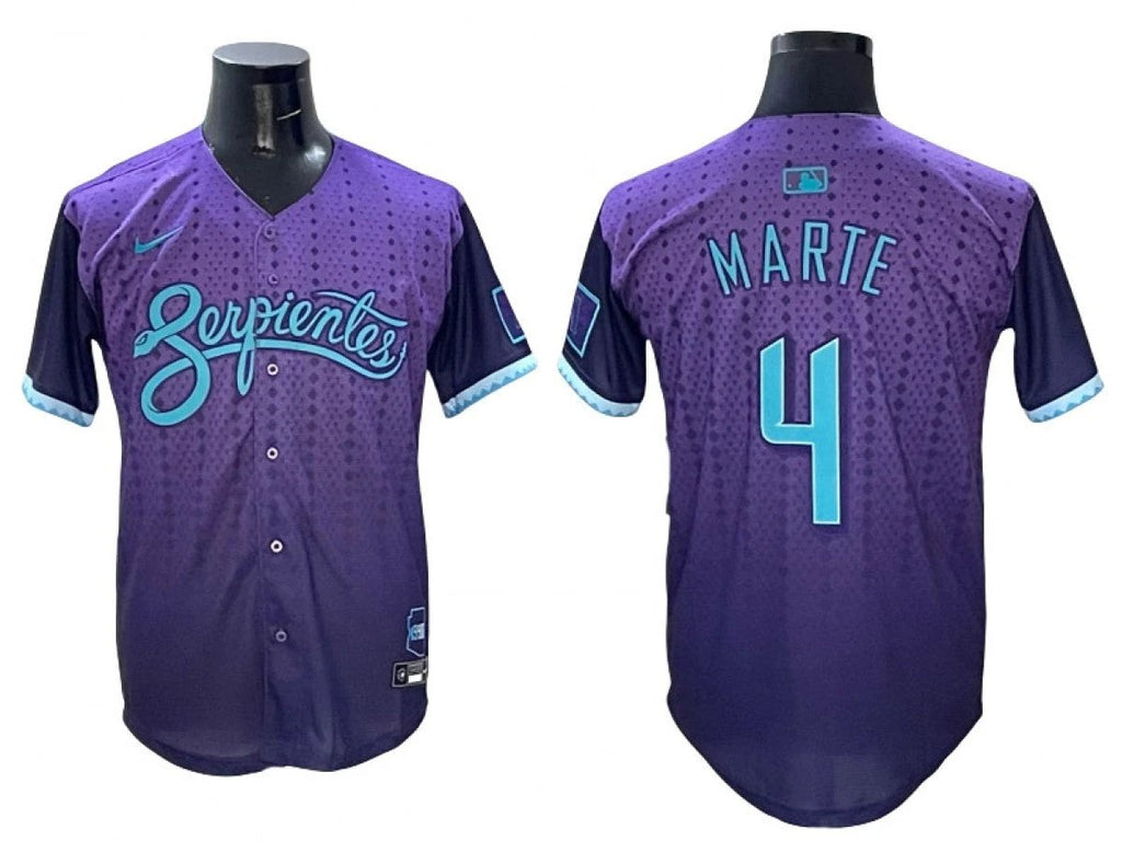 Arizona Diamondbacks #4 Ketel Marte 2025 City Connect Limited Jersey Purple by My Store