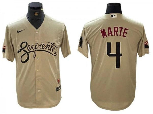 Arizona Diamondbacks #4 Ketel Marte Sand City Connect Cool Base Jersey by My Store