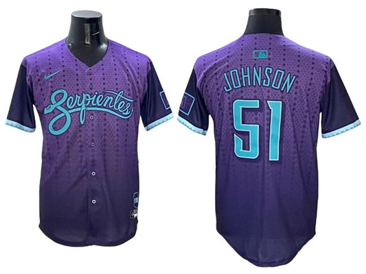 Arizona Diamondbacks #51 Randy Johnson 2025 City Connect Limited Jersey Purple by My Store