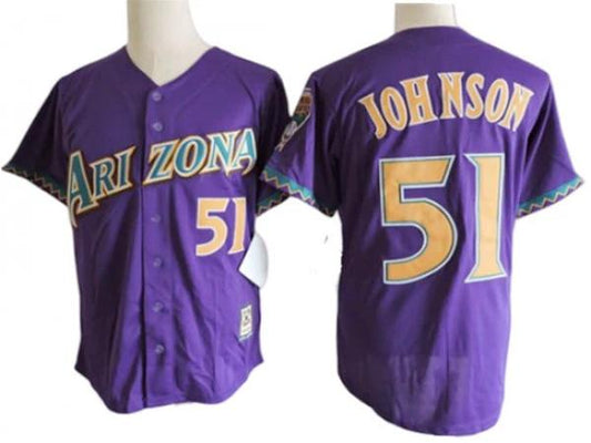 Arizona Diamondbacks #51 Randy Johnson Purple Cooperstown Collection Jersey by My Store
