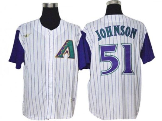Arizona Diamondbacks #51 Randy Johnson White Cooperstown Collection Player Jersey by My Store