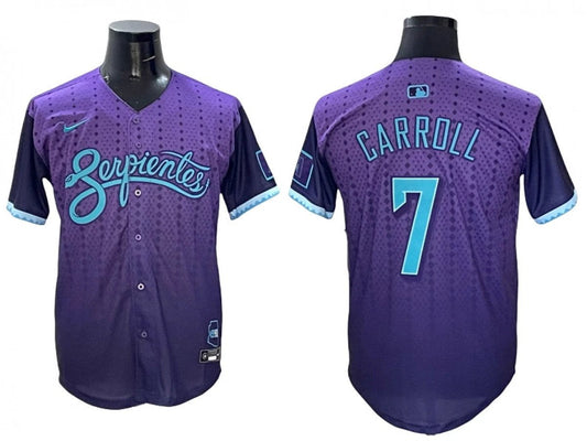 Arizona Diamondbacks #7 Corbin Carroll 2025 City Connect Limited Jersey Purple by My Store