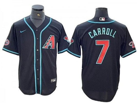 Arizona Diamondbacks #7 Corbin Carroll Black 2024 Cool Base Jersey by My Store