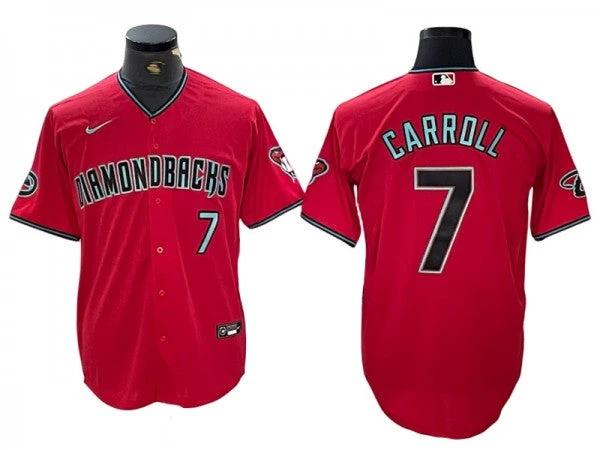 Arizona Diamondbacks #7 Corbin Carroll Red 2024 Cool Base Jersey by My Store
