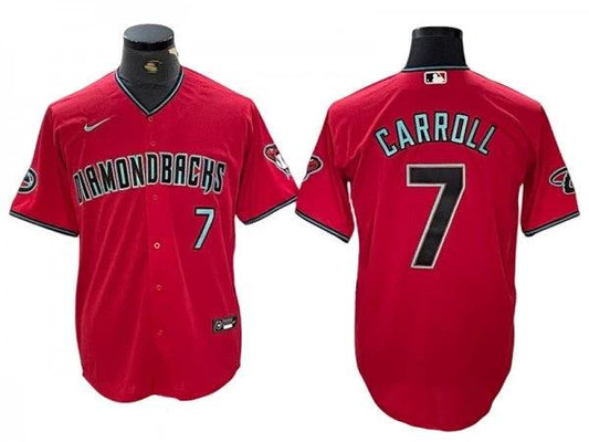 Arizona Diamondbacks #7 Corbin Carroll Red 2024 Cool Base Jersey by My Store