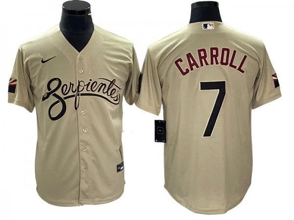 Arizona Diamondbacks #7 Corbin Carroll Sand City Connect Cool Base Jersey by My Store