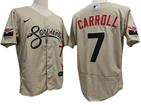 Arizona Diamondbacks #7 Corbin Carroll Sand City Connect Flex Base Jersey by My Store