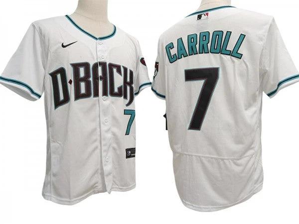 Arizona Diamondbacks #7 Corbin Carroll White Flex Base Jersey by My Store