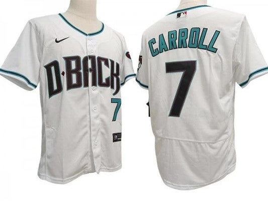Arizona Diamondbacks #7 Corbin Carroll White Flex Base Jersey by My Store