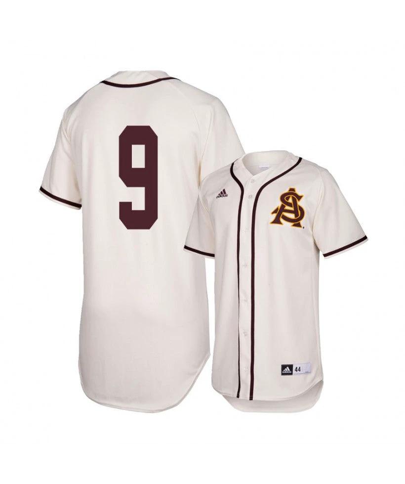 Arizona State Sun Devils 9 Sam Ferri White Baseball Jersey by My Store