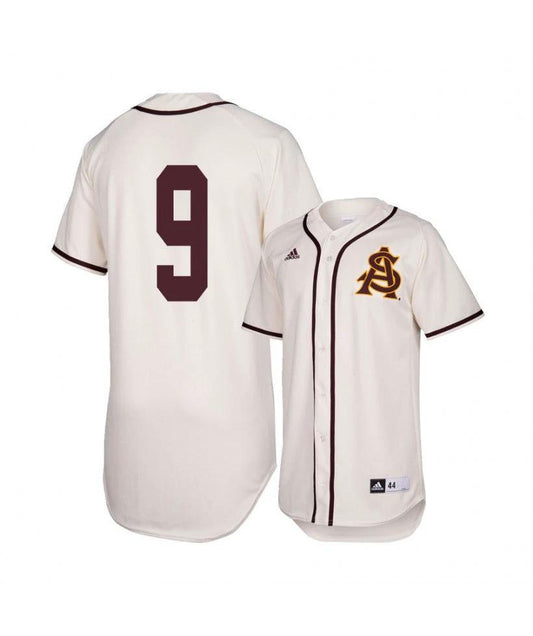 Arizona State Sun Devils 9 Sam Ferri White Baseball Jersey by My Store