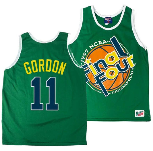 Arizona Wildcats Aaron Gordon Jersey #11 1997 NCAA Champions Final Four Green by My store basketball