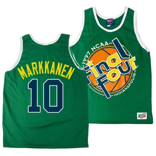 Arizona Wildcats Lauri Markkanen Jersey #10 1997 NCAA Champions Final Four Green by My store basketball