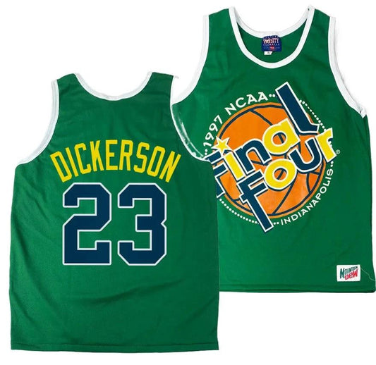 Arizona Wildcats Michael Dickerson Jersey #23 1997 NCAA Champions Final Four Green by My store basketball