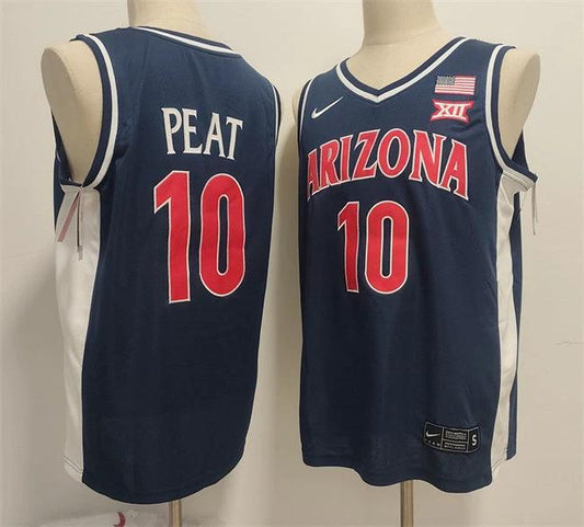 Arizona Wildcats #10 Koa Peat Navy Stitched Jersey by My store basketball
