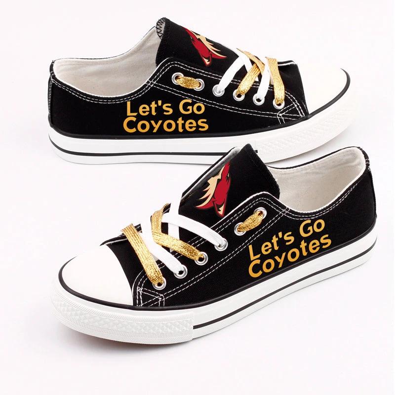 Arizona Coyotes Low Top Canvas Sport Sneakers Shoes For Men Women Fans by Crocs