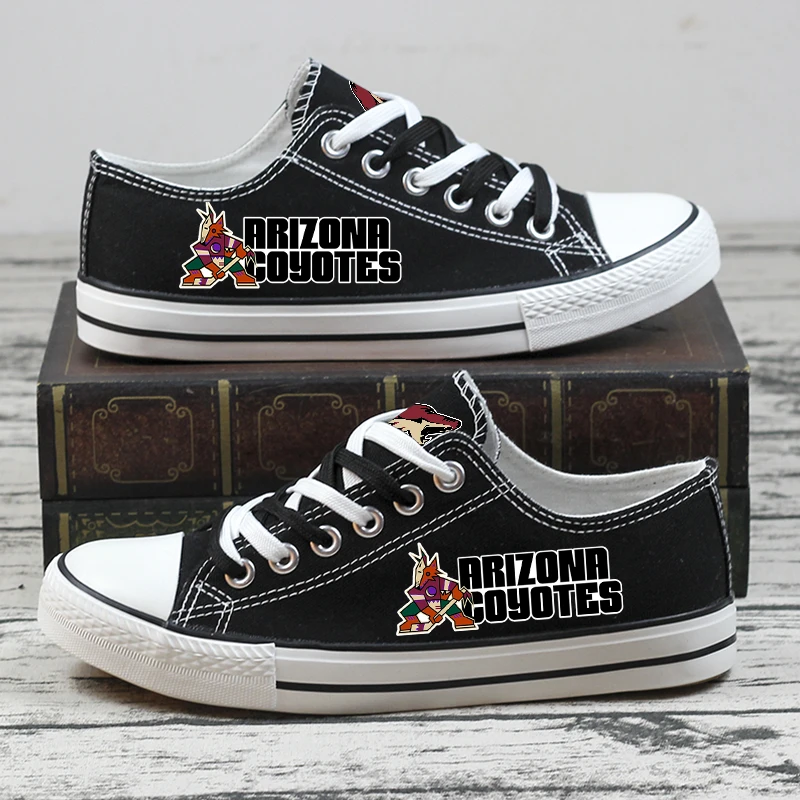 Arizona Coyotes Low Top Canvas Sport Sneakers Shoes For Men Women Fans by Crocs